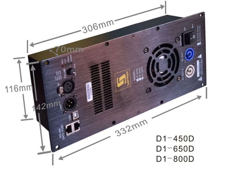 D1-650D Class D Digital Amplifier Module for Speaker