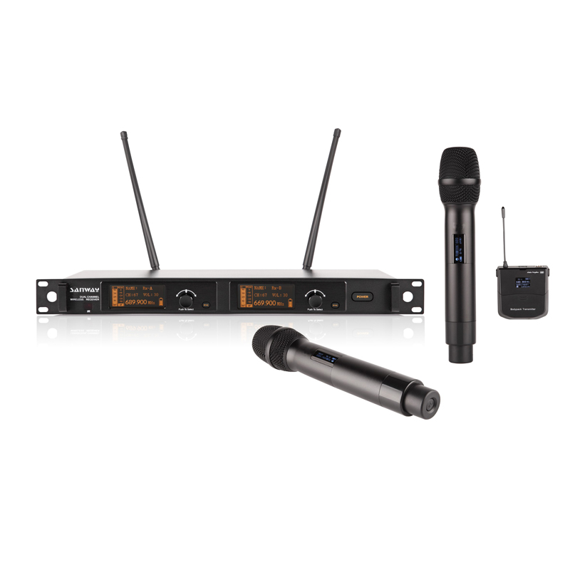 LD9000 Professional Dual Channels UHF Handheld Wireless Microphone