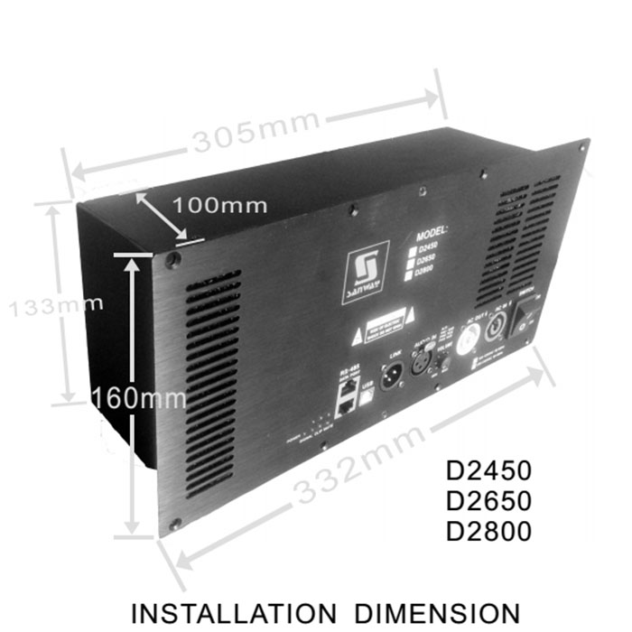D2450 2 Channel Class D 500W Audio Amplifier Module with DSP